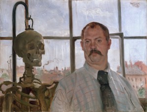 Self-portrait with Skeleton